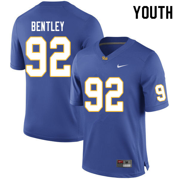 Youth #92 Tyler Bentley Pitt Panthers College Football Jerseys Sale-Royal